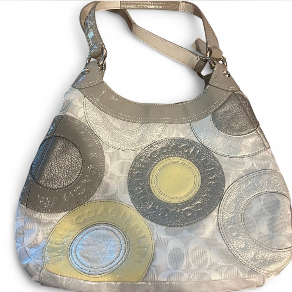 Coach Patchwork Collection purse, gray - image 1